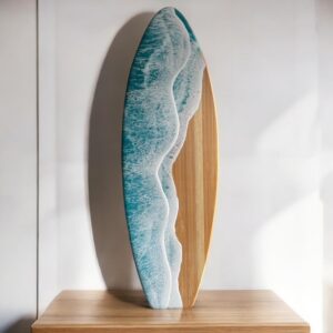 LARGE 23” Ocean Bamboo Surfboard (side wave)