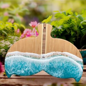 Mermaid/Whale Tail Ocean Bamboo Serving Board