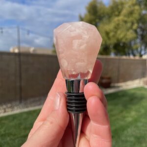 Rose Quartz Wine Bottle Stopper