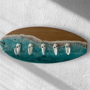 Bamboo Ocean Surfboard w/Key Hooks