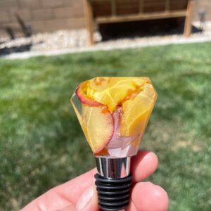 Yellow/Red Rose Pedal Wine Stopper