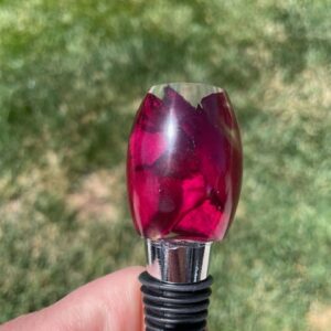 Red Rose Pedal Wine Stopper