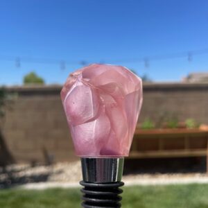 Pink Rose Pedal Wine Stopper