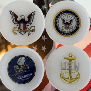 Navy Seabees Coasters 4"