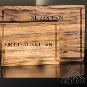 Teak Latitude Board 22" X 15" (2 Ice Bricks Included)