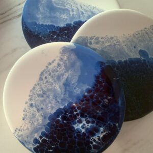 Deep Blue Ocean Coaster (Set of 4)